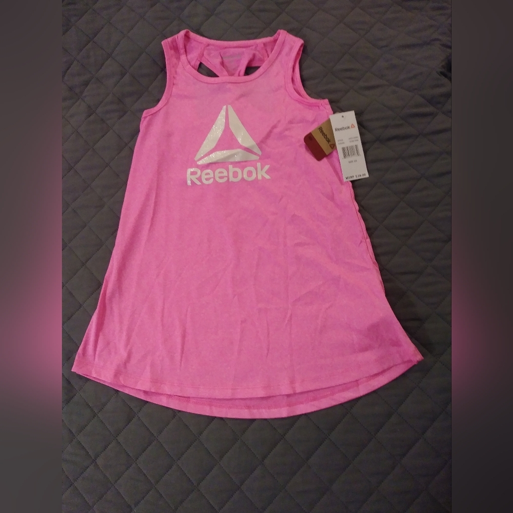 Reebok Girls' Pink Sleeveless Dress